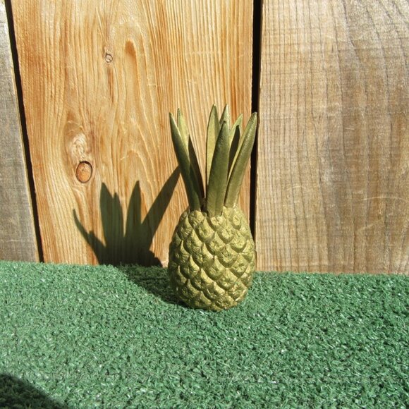 Vintage MCM Pineapple Cocktail Hors d'Oeuvres 8 Forks Hollywood Regency - Picture 1 of 6